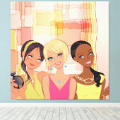 フリ最高のーズBFFキャンバスプリント キャンバスプリント (インサイチュ (ウッドフロア))