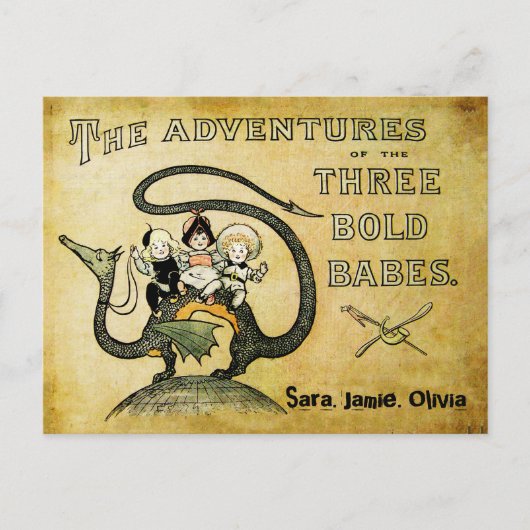 フリ最高のーズBFFドラゴン3はっきりした Babes ポストカード (正面)