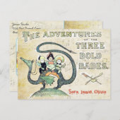 フリ最高のーズBFFドラゴン3はっきりした Babes ポストカード (正面/裏面)