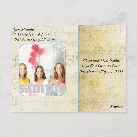 フリ最高のーズBFFドラゴン3はっきりした Babes ポストカード (裏面)