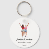 フリ最高のーズBFFベスティーズ友情名前をカスタムする キーホルダー (正面)