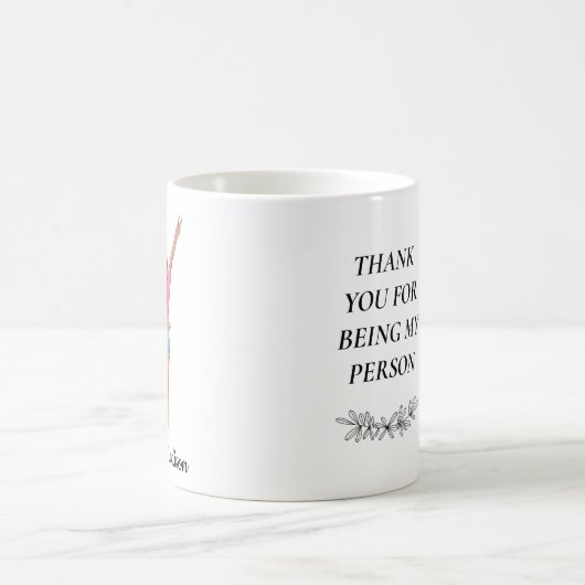 フリ最高のーズBFFベスティーズ友情名前をカスタムする コーヒーマグカップ (中央)