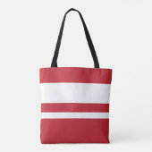 フリ赤と白ーマストライプのーケットトート トートバッグ (裏面)