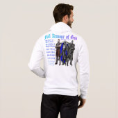 フルアーマー・オブ・ゴッドユニセックス・カスタムグラフィックスフード付きスウェットシャツ パーカ (裏面フル)