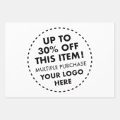 フルイメージ35%オフ一括買ディスカウント3 xカスタム ラッピングペーパーシート (正面)