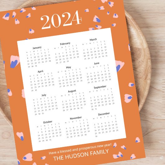 フルイヤー12ヶ月フラワー花びらテラコッタ ポスター