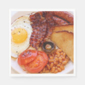 フルイングリッシュブレックファーストナプキンサーヴィット スタンダードランチョンナプキン (正面)