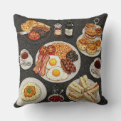 フルイングリッシュブレックファーストモザイク クッション (裏面)