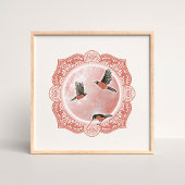 フルウオームムーン | マーチムーンイラストレーション ポスター