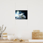 フルウルフムーンラージ ポスター (キッチン)