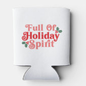 フルオブホリデースピリット – フェスティバルタイポグラフィ 缶クーラー (裏面)