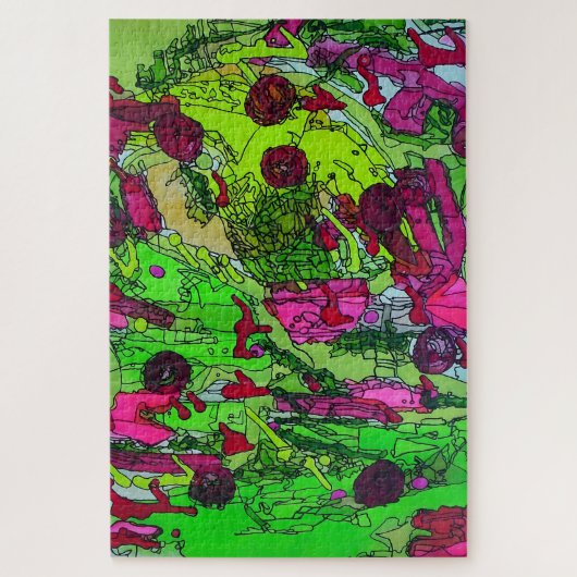 フルオブマイマリーゲージ抽象芸術ファインアート ジグソーパズル (縦)