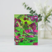 フルオブマイマリーゲージ抽象芸術ファインアート ポストカード (スタンド正面)