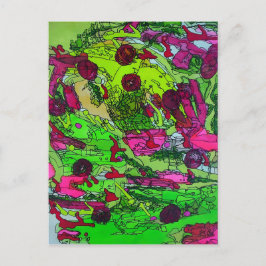 フルオブマイマリーゲージ抽象芸術ファインアート ポストカード