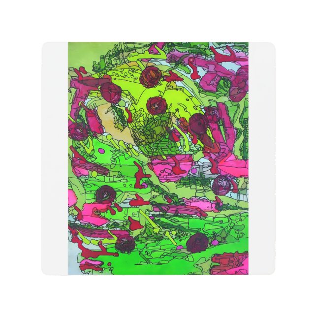 フルオブマイマリーゲージ抽象芸術ファインアート メタルプリント (正面)