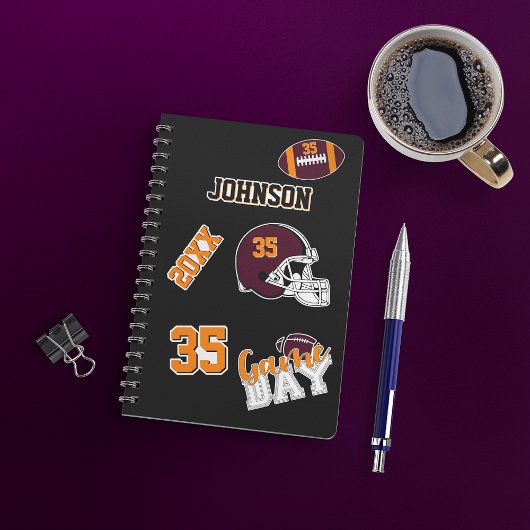 フルカスタムアメリカンサッカースポーツファンギア シール