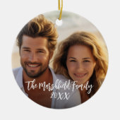 フルカバレッジ写真 – カスタム文字 セラミックオーナメント (正面)