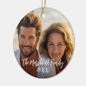 フルカバレッジ写真 – カスタム文字 セラミックオーナメント (左)