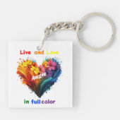 フルカラーで生き、愛する キーホルダー (裏面)