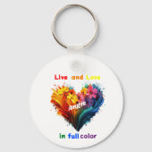 フルカラーで生き、愛する キーホルダー (裏面)