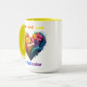 フルカラーで生き、愛する マグカップ (正面左)