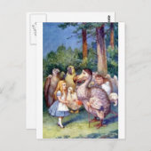 フルカラーのアリス及びドードー ポストカード (正面/裏面)