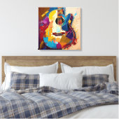 フルカラーのキャンバスのプリント、エレキギター絵画ズ キャンバスプリント (インサイチュ (寝室))