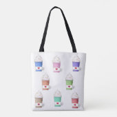 フルカラーのコーヒーカップ トートバッグ (裏面)