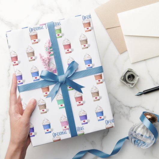 フルカラーのコーヒーカップ ラッピングペーパー (ギフト)