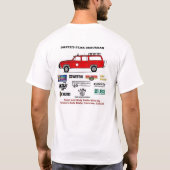 フルカラーのスポンサーのワイシャツの平野のポケット Tシャツ (裏面)