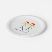 フルカラーの愛 ペーパープレート (アングル)