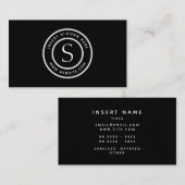 フルカラーカスタマイズロゴのプロフェッショナルモダン 名刺 (正面/裏面)