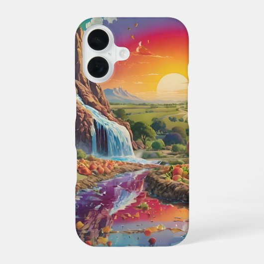 フルカラースペクトラム ランドスケープ iPhone 16ケース (裏面)