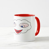 フルカラーパーソナライズされたカスタムのコーヒーマグ マグカップ (正面右)