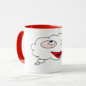 フルカラーパーソナライズされたカスタムのコーヒーマグ マグカップ (正面左)