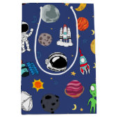 フルカラー宇宙侵入 ミディアムペーパーバッグ (正面)