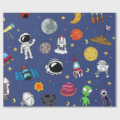 フルカラー宇宙侵入 ラッピングペーパー (フラット)