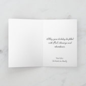 フルカラー感謝祭トルコ シーズンカード (内部)