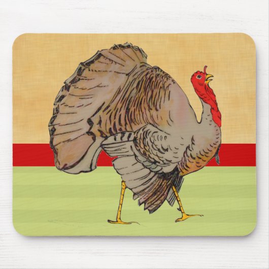 フルカラー感謝祭トルコ マウスパッド (正面)