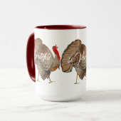 フルカラー感謝祭トルコ マグカップ (正面左)