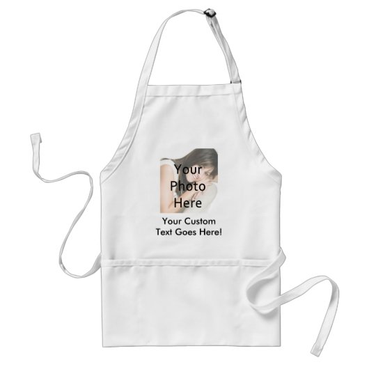 フルカラー1フォトメッセージキッチンエプロン スタンダードエプロン (正面)