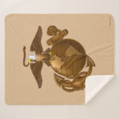 フルカラーEGA – ブロンズ シェルパブランケット (正面(横))