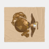 フルカラーEGA – ブロンズ フリースブランケット (正面(横))