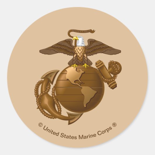 フルカラーEGA – ブロンズ ラウンドシール (正面)