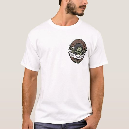 フルカラーOldeのスタイルのポケット Tシャツ (正面)