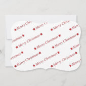 フルカードフォトサンタハットメリーファンシークリスマス シーズンカード (裏面)