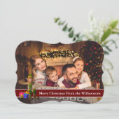 フルカード写真と小妖精や小人と赤い文字帯ファンシー シーズンカード (スタンド正面)