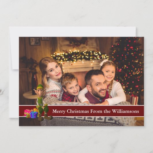 フルカード写真と小妖精や小人(赤文字帯) シーズンカード (正面)