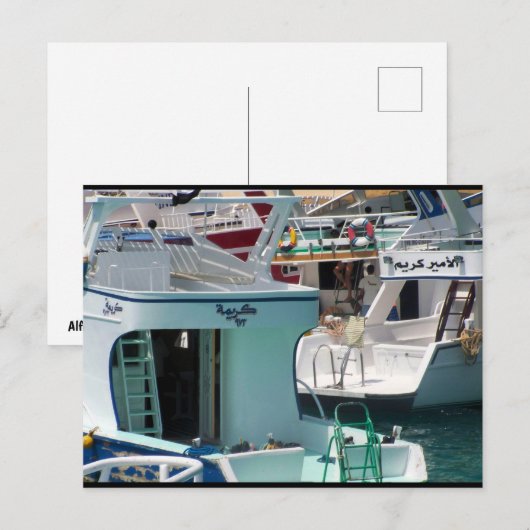 フルガダ海岸の色彩 ポストカード (正面/裏面)