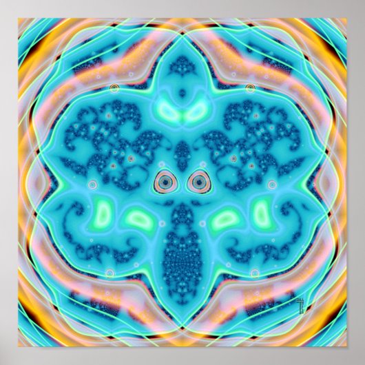 フルキッシュワン(12" x 12")アートプリントポスター ポスター (正面)